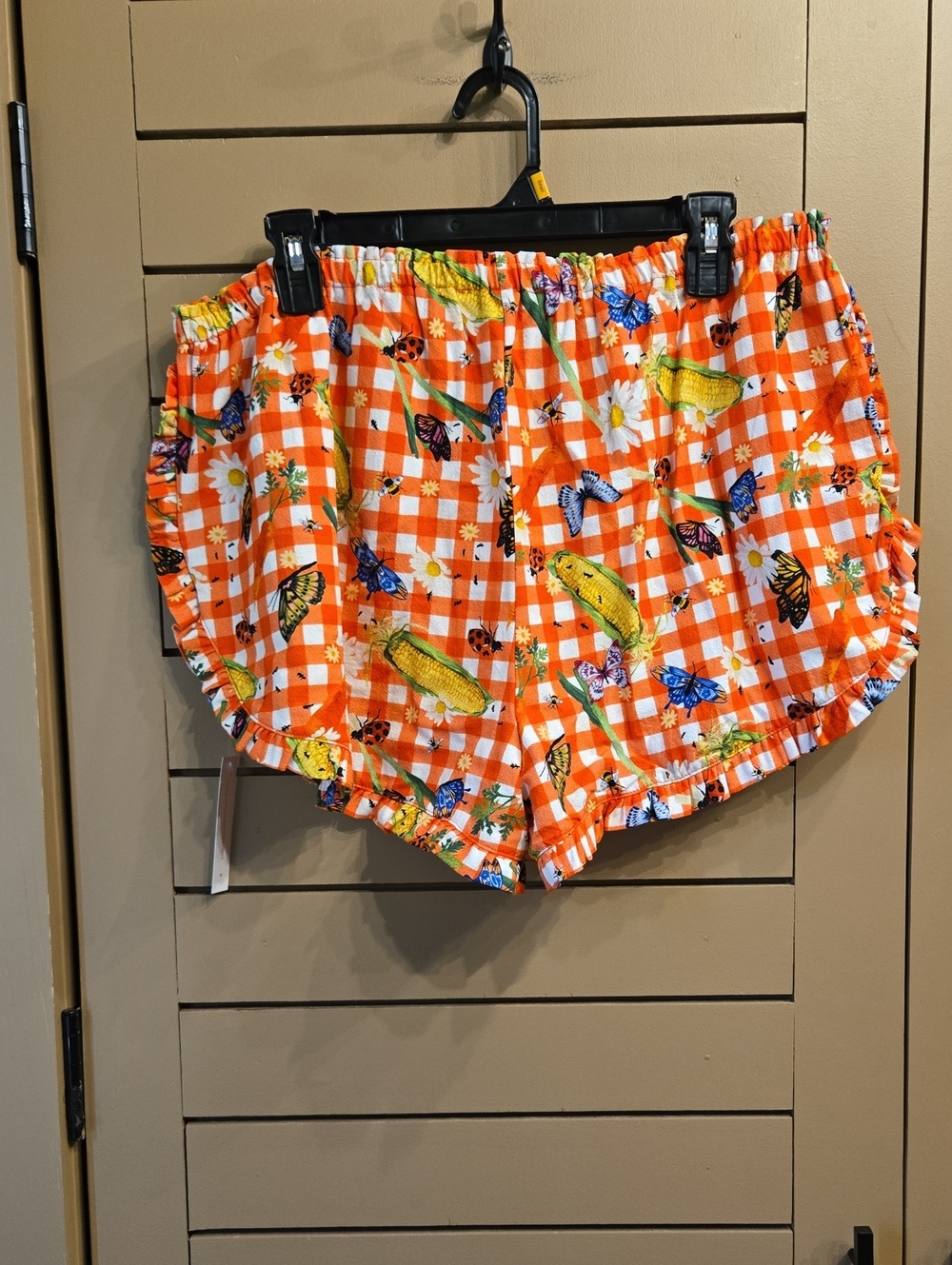 Lisa Says Gah Agatha Short In Garden Critter Gingham Size XL - Picture 9 of 10
